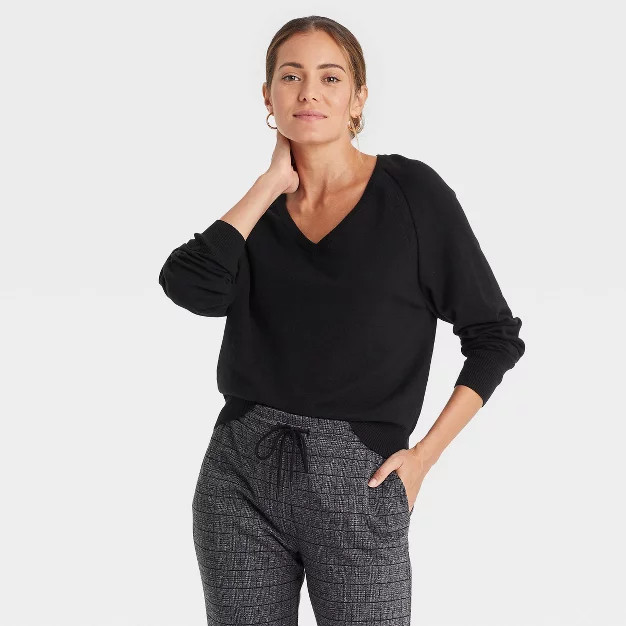Women's Lightweight V-Neck Pullover Sweater - A New Day™ | Target