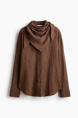 Seersucker Shirt with Scarf | H&M (US + CA)