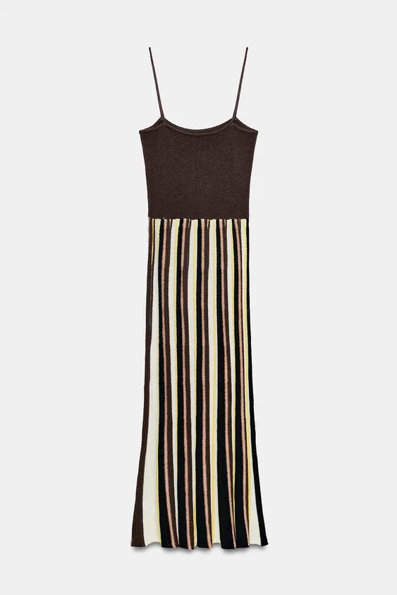 RUSTIC STRIPED DRESS | Zara UK