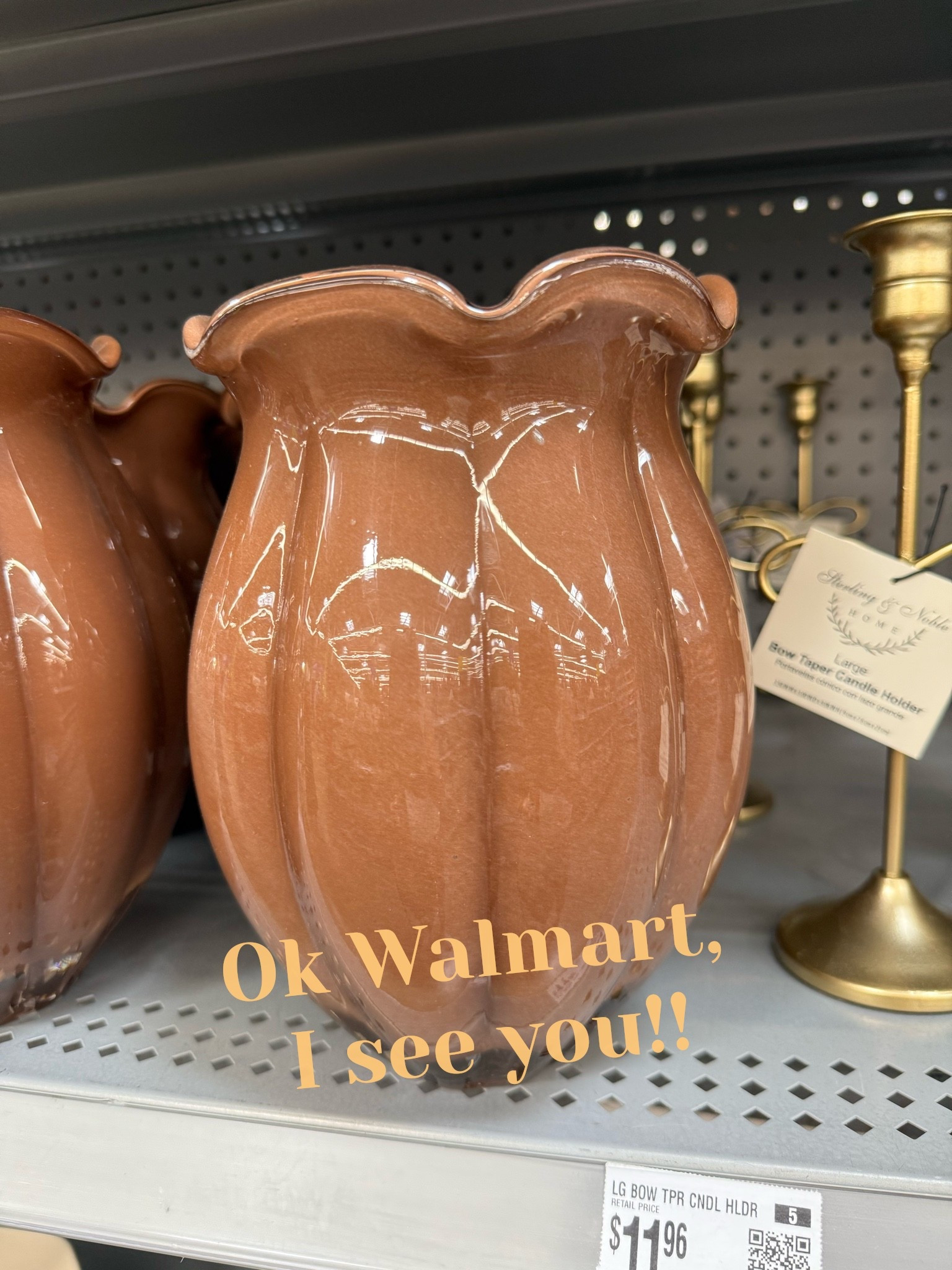 This warm terracotta glass vase looks so much more expensive than it is. The scalloped edge and Rich color make it such a pretty peaceful fall, stems or year-round styling. 
#WalmartFinds #FallDecor #HomeDecor

#LTKSeasonal #LTKHome