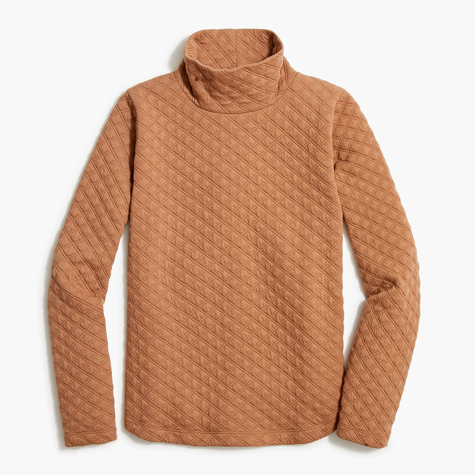 Quilted mockneck pullover | J.Crew Factory