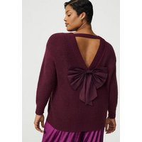 Back Bow Pullover Sweater in Burgundy | Torrid (US & Canada)