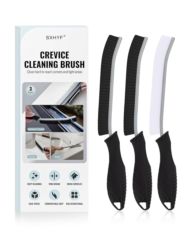 SXhyf Crevice Cleaning Brush - Grout Scrub Brush, House Cleaning Supplies, Gap Cleaning Tools, Ho... | Amazon (US)