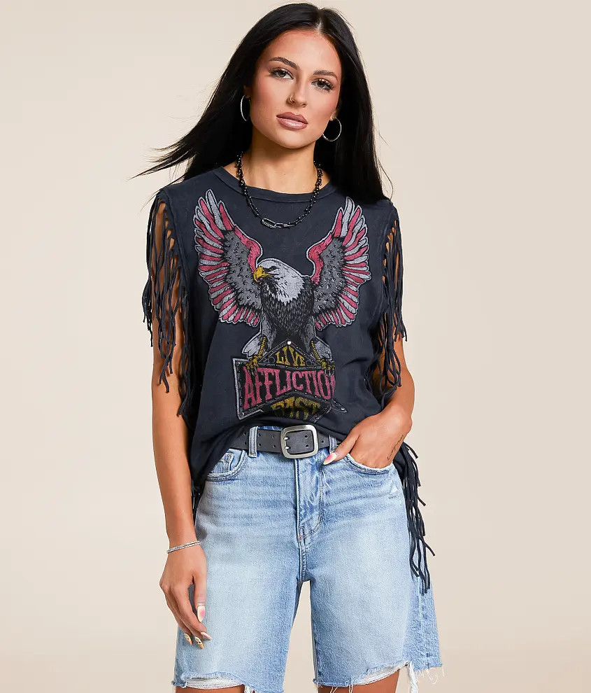 American Customs Twin Turbo Fringe Tank Top | Buckle