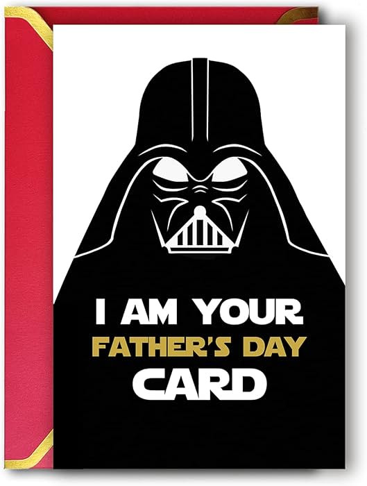 Ziwenhu Star Wars Fathers Day Card,Funny Fathers Day Star Wars Gifts,Darth Vader Fathers Day,Star... | Amazon (US)
