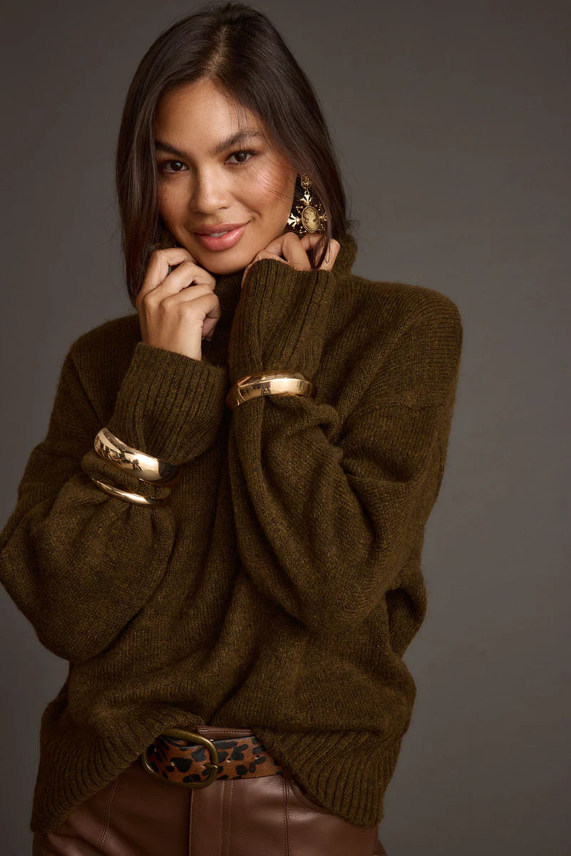 Cedar Oversized Sweater Turtleneck | 12th Tribe