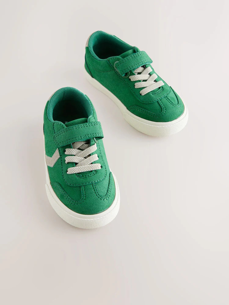 Green Standard Fit (F) Touch Fastening Elastic Lace Trainers | Next US