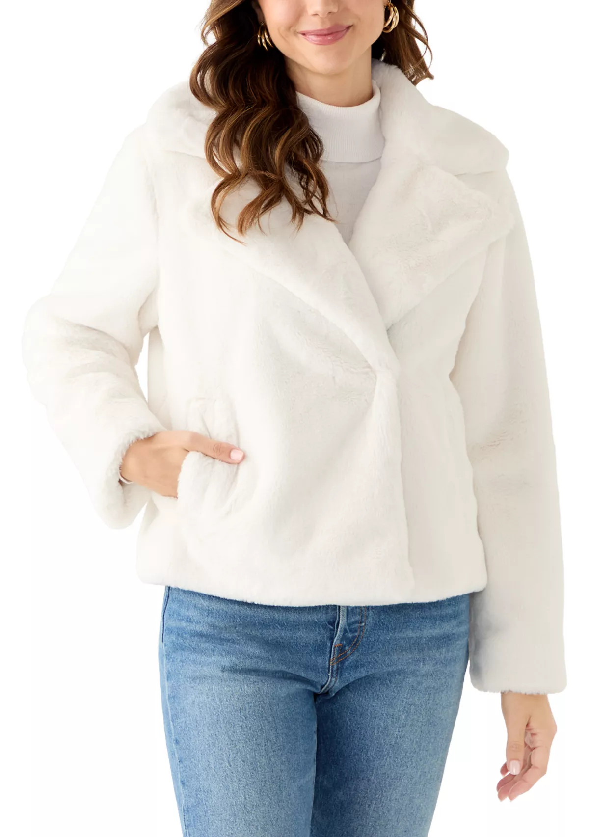 Crown & Ivy™Women's Long Sleeve Fur Jacket | Belk