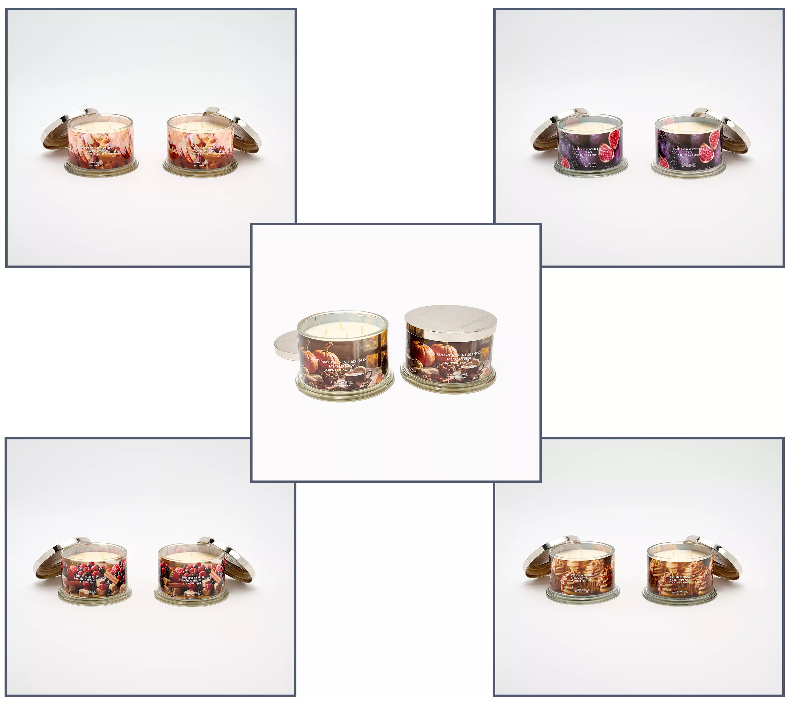HomeWorx by Slatkin + Co. S/2 Gourmet Gatherings 18oz Candles | QVC