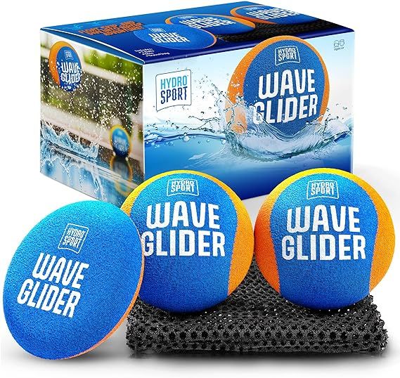Wave Glider Water Skipping Ball Combo Set - Water Skip Sports for Beach, Pool, Ocean, Lake - Swim... | Amazon (US)