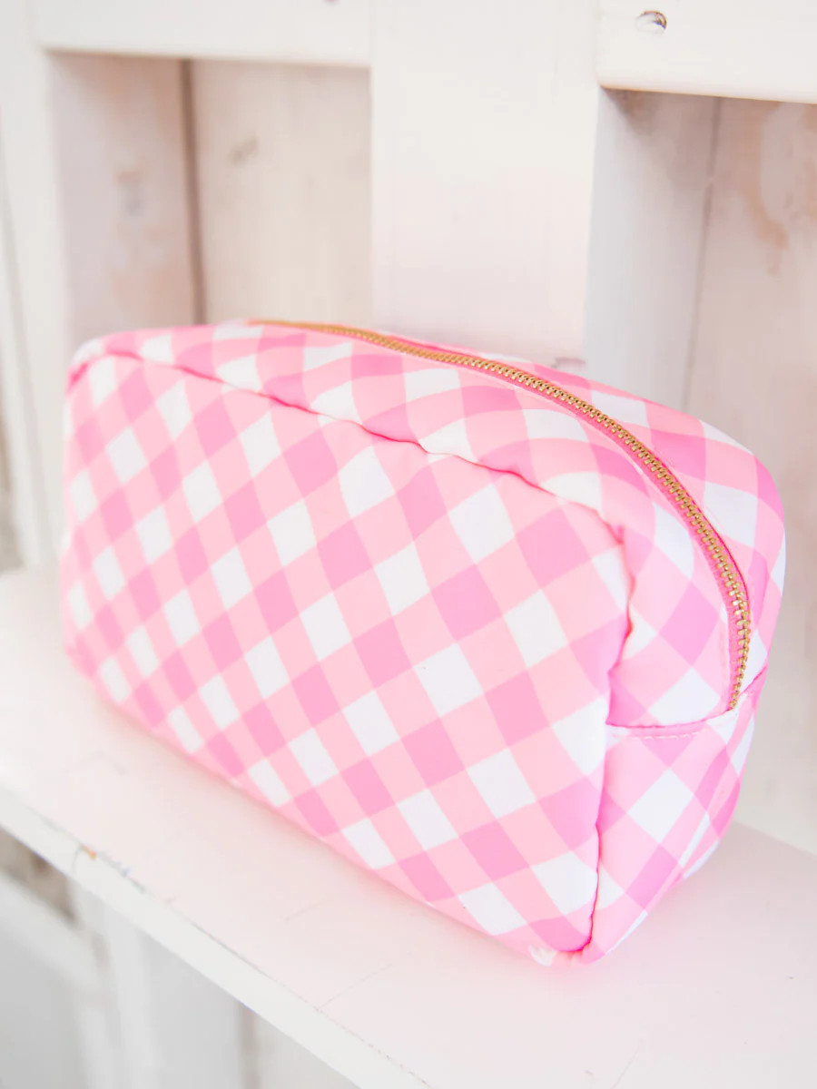 Gingham Cosmetic Bags - Southern Made | Shop Southern Made & Southern Made Tees