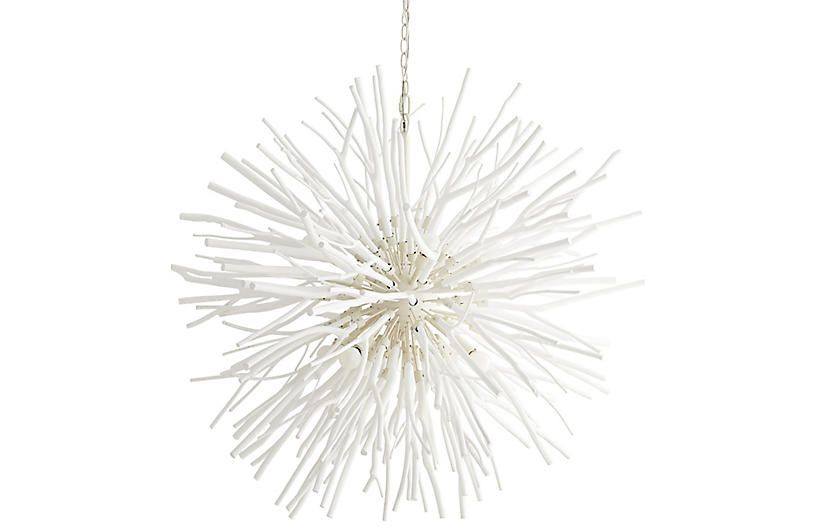 Finch Chandelier, Whitewash | One Kings Lane