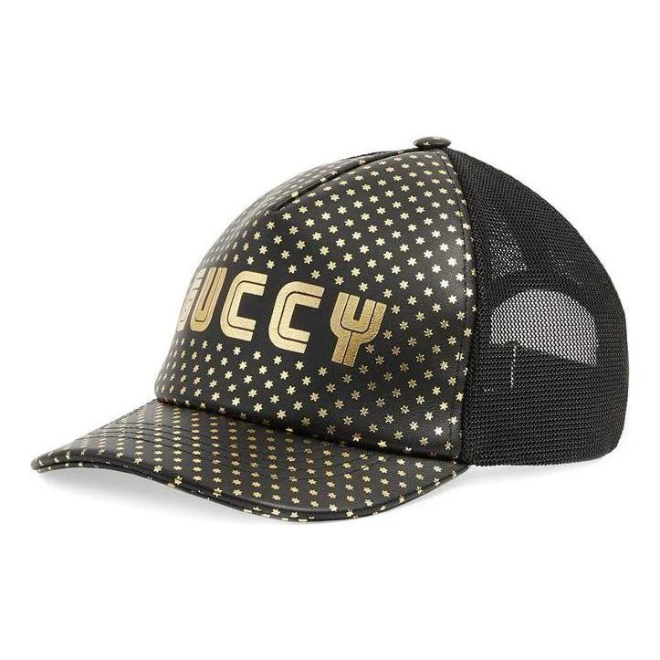 Gucci Guccy Print Baseball Hat 'Black' | KICKS CREW