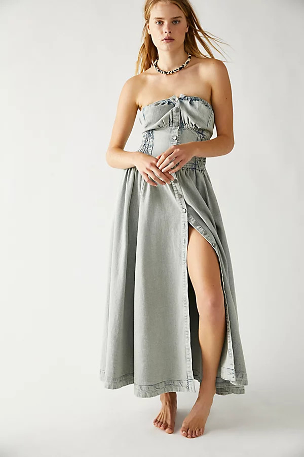 Jesse Midi Dress by Free People, Blue Acid, S | Free People (Global - UK&FR Excluded)