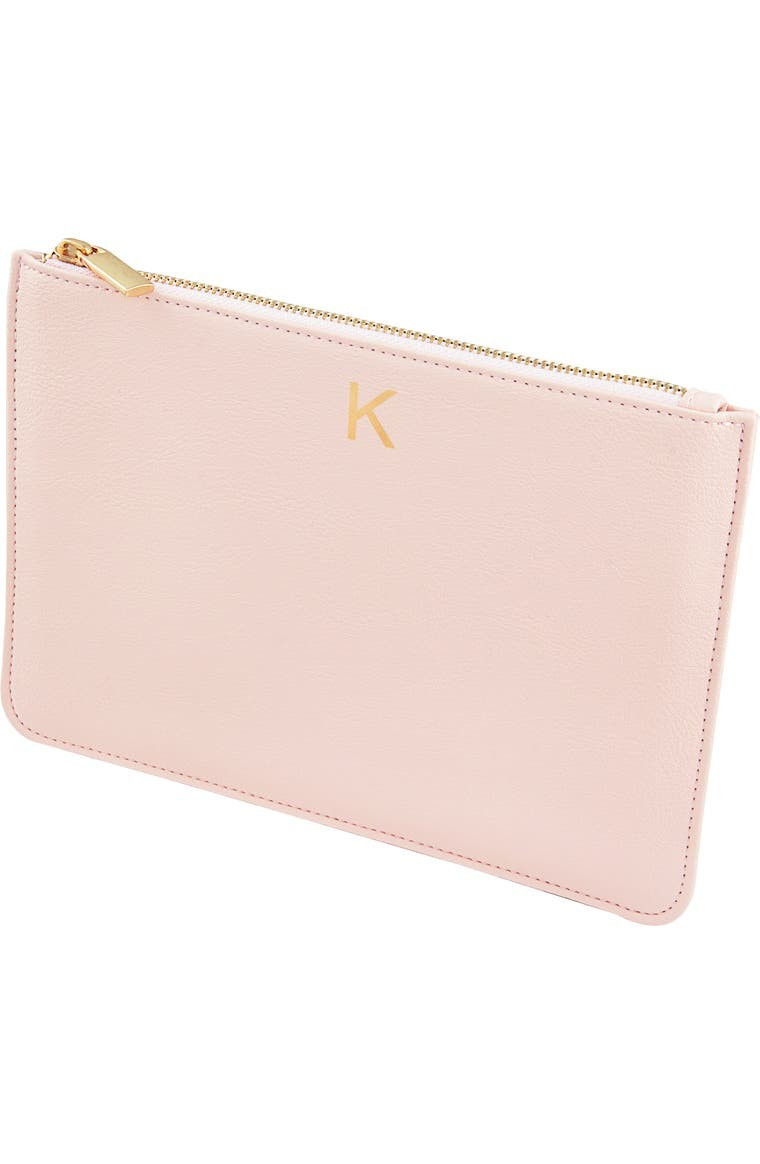 Cathy's Concepts Personalized Faux Leather Pouch | Nordstrom | Nordstrom