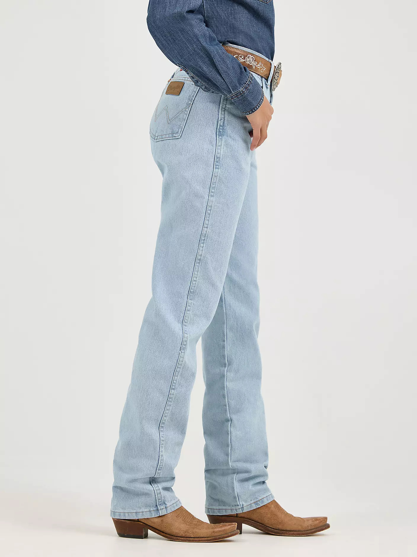 Women's Wrangler® Cowboy Cut® Slim Fit Jean in Bleach | Wrangler