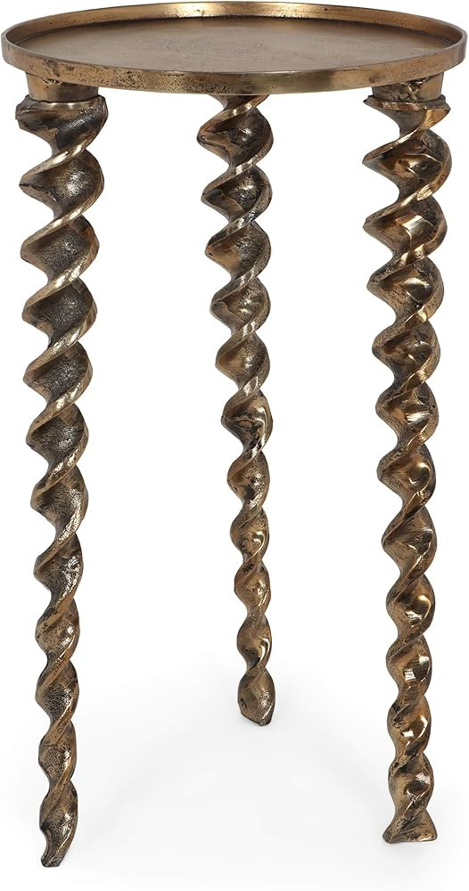 Christopher Knight Home Wrens END Table, Raw Brass + Brass Antique | Amazon (US)