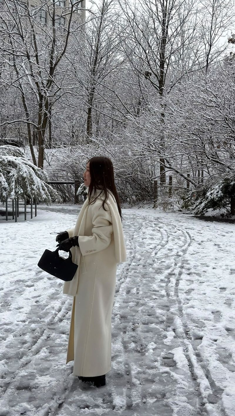 NYC snow day outfits 

 