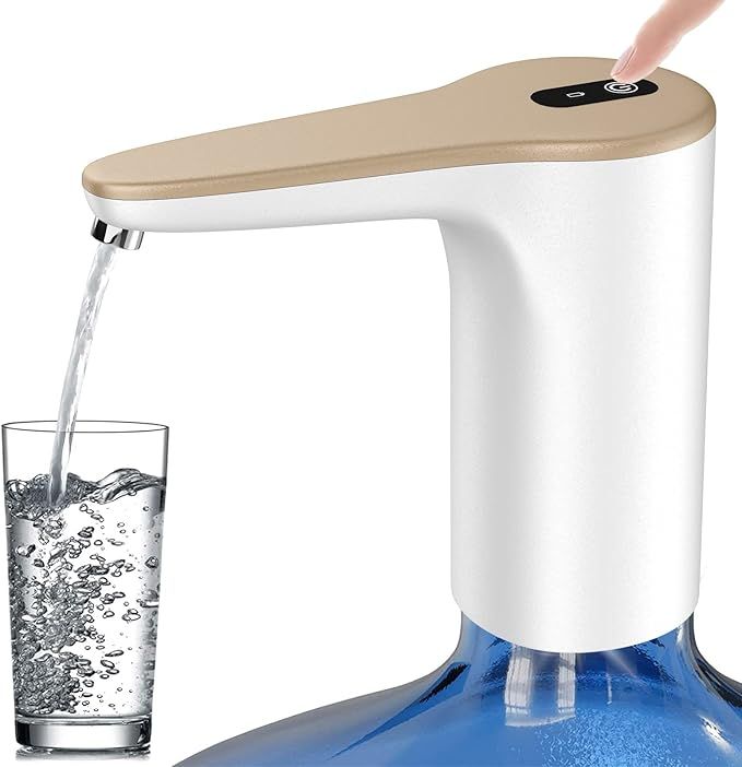 Water Bottle Pump for 3-5 Gallon Water Bottle Dispenser, Cold Water Dispenser Pump,USB Charging A... | Amazon (US)