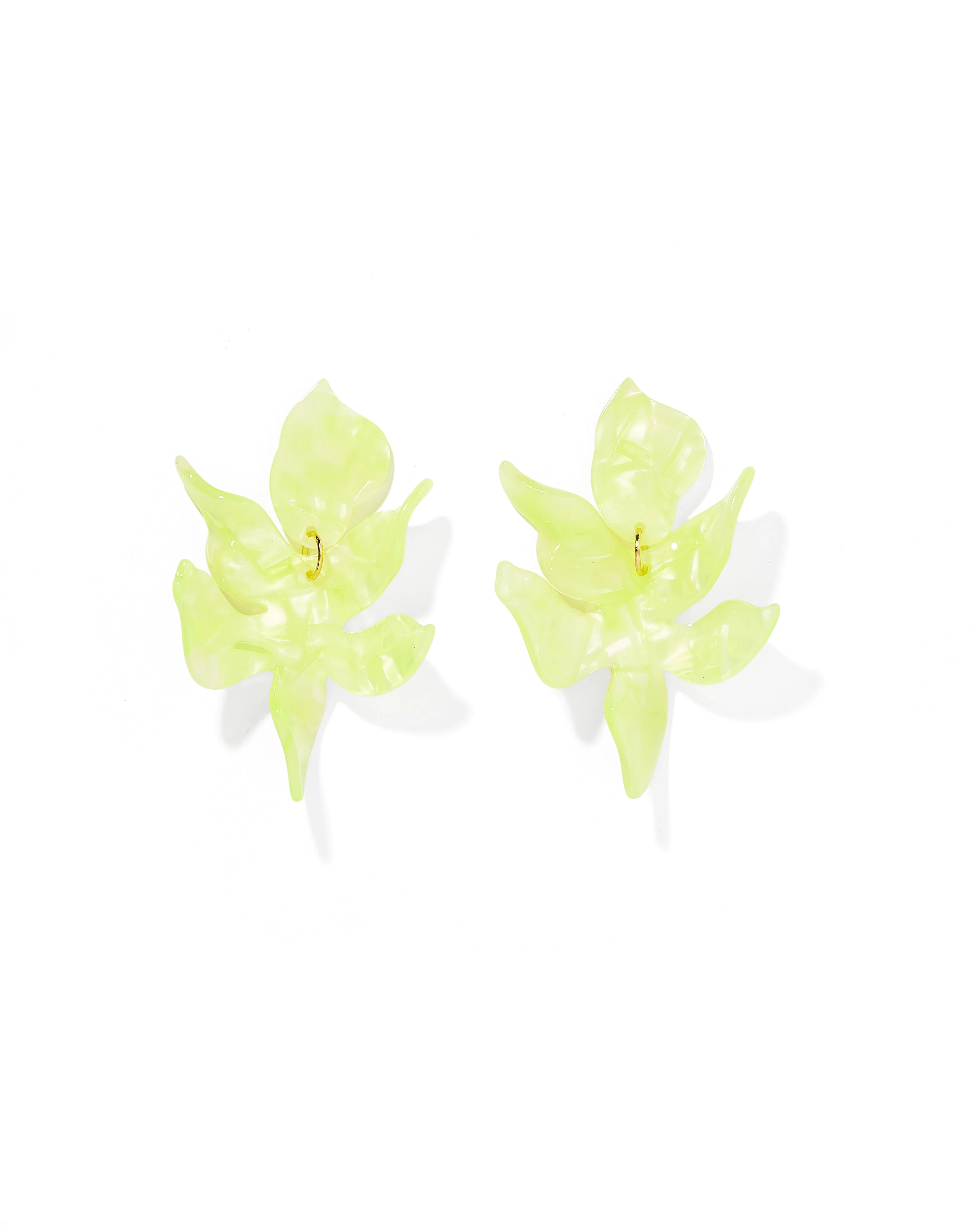 Flora Statement Earrings - Honeydew | LINNY CO LLC