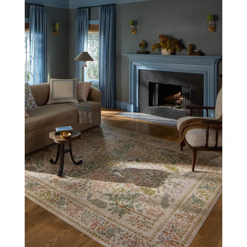 Rifle Paper Co. x Loloi Canopy Cream Area Rug | Wayfair North America