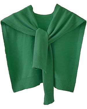 Zontroldy Women's Fashion Sweater Knitted Knotted Shawl Wraps Cape Tops Blouses | Amazon (US)