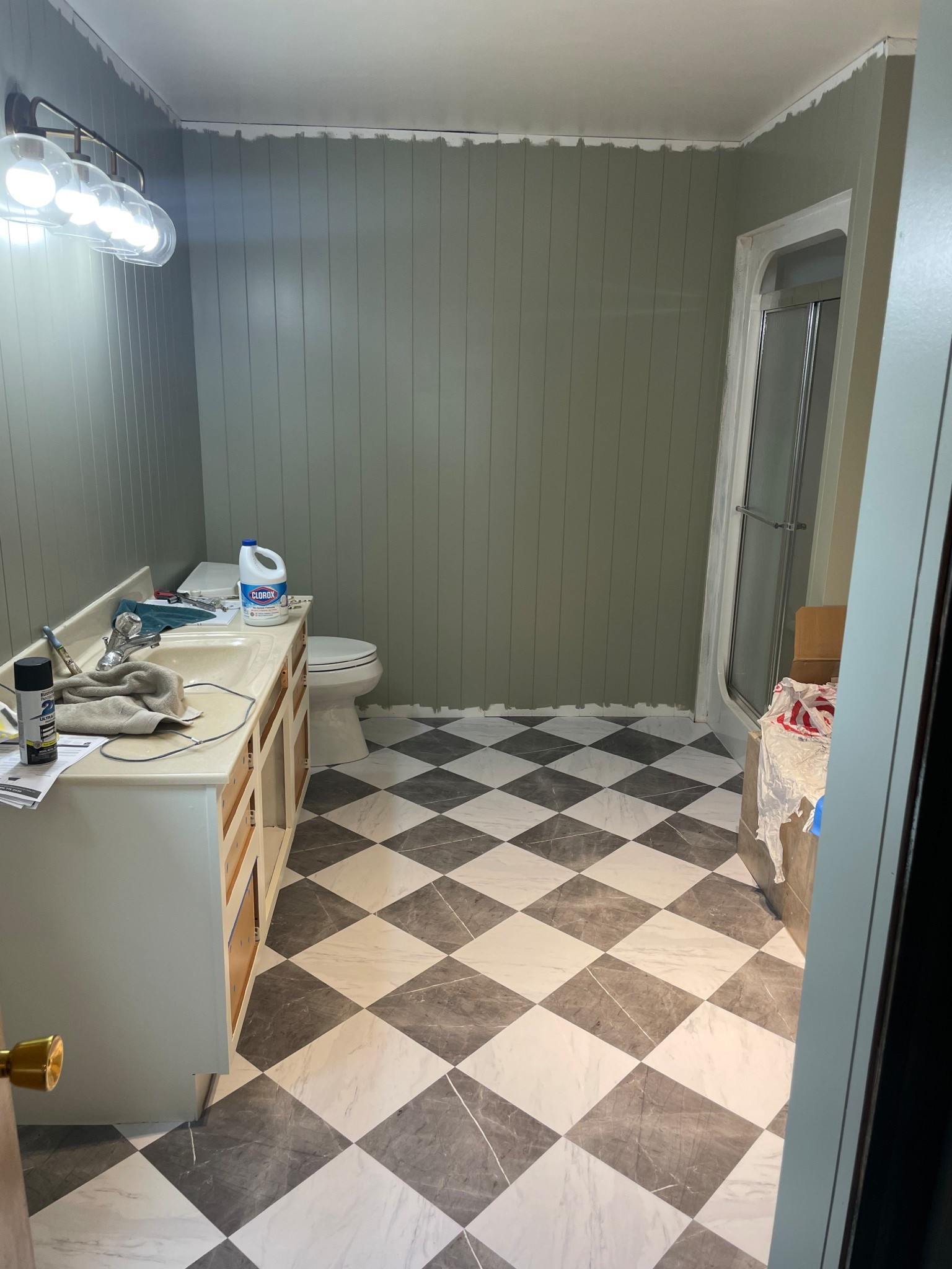 Updating our bathroom and just installed the perfect black and white tile from Amazon.

#LTKHome