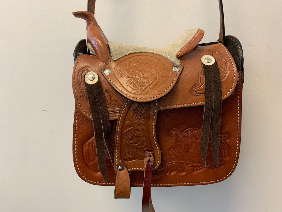 Popular & Loved Gift Idea! Western style Leather Saddle-PURSE, SHOULDER BAG, Dress up accessory! ... | Etsy (US)