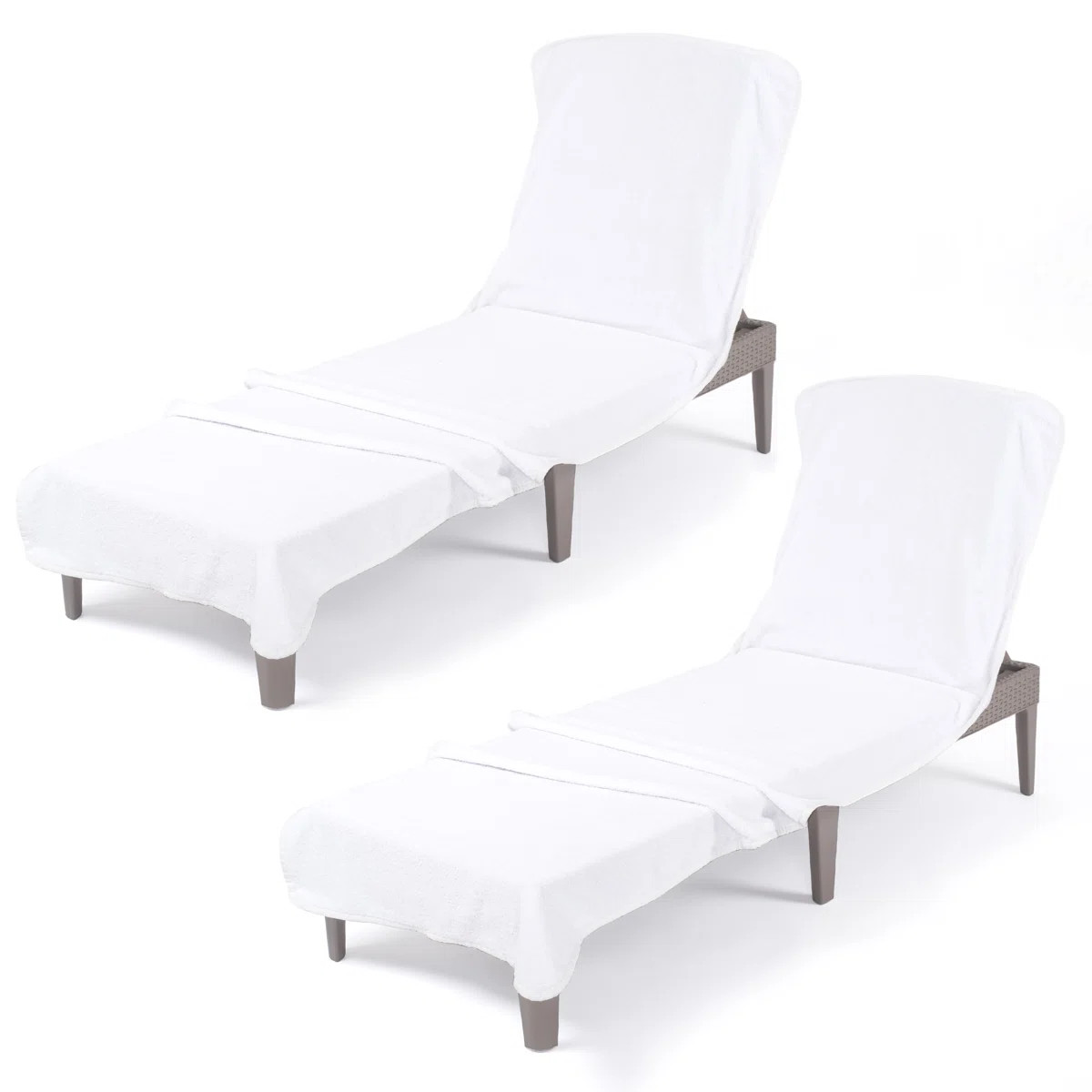Chaise Lounge Covers with Pocket, 86"x32" Oversized Beach Pool Lounge Chair Towel | Wayfair North America