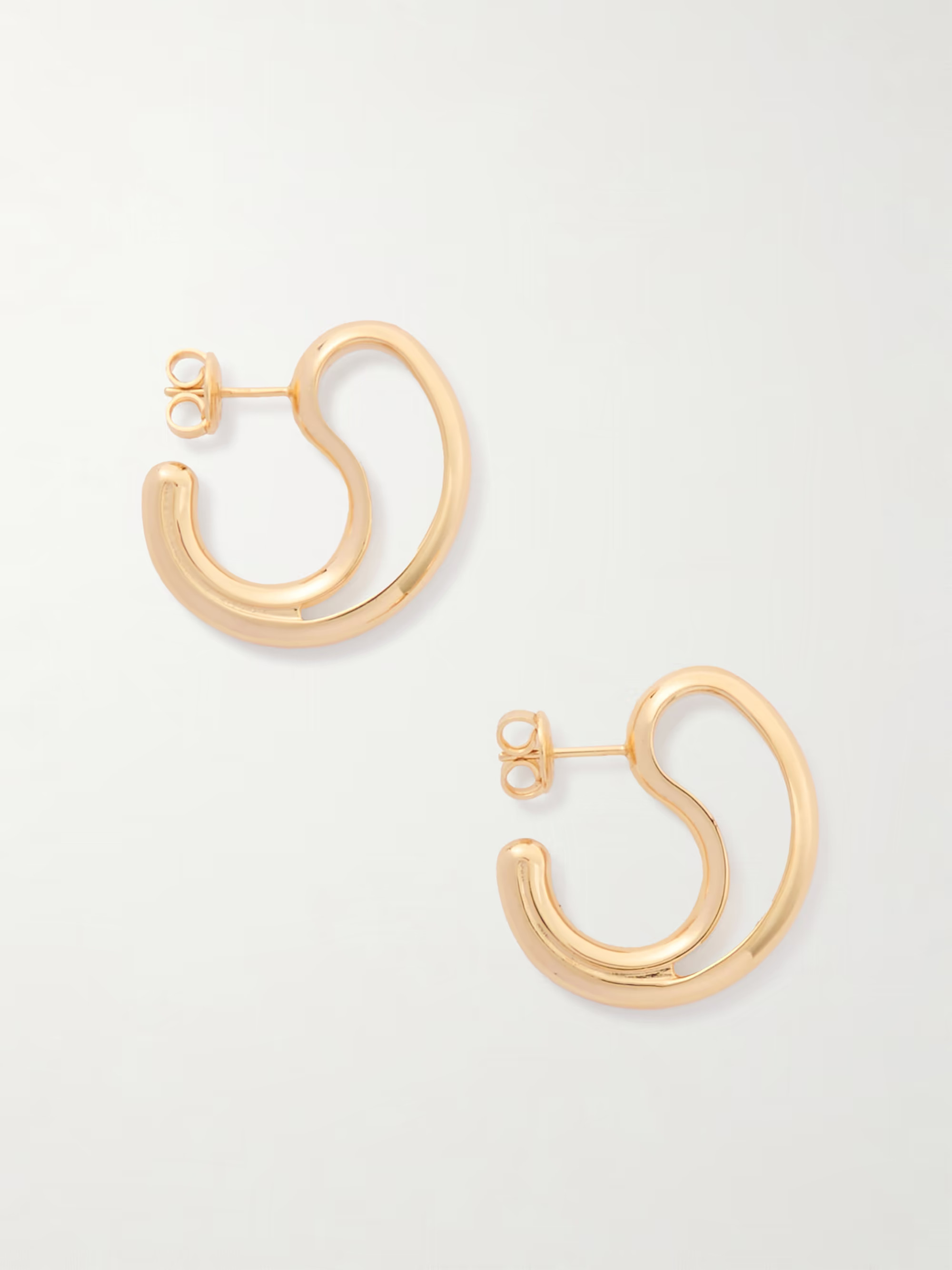 Gold-plated silver earrings | NET-A-PORTER (US)