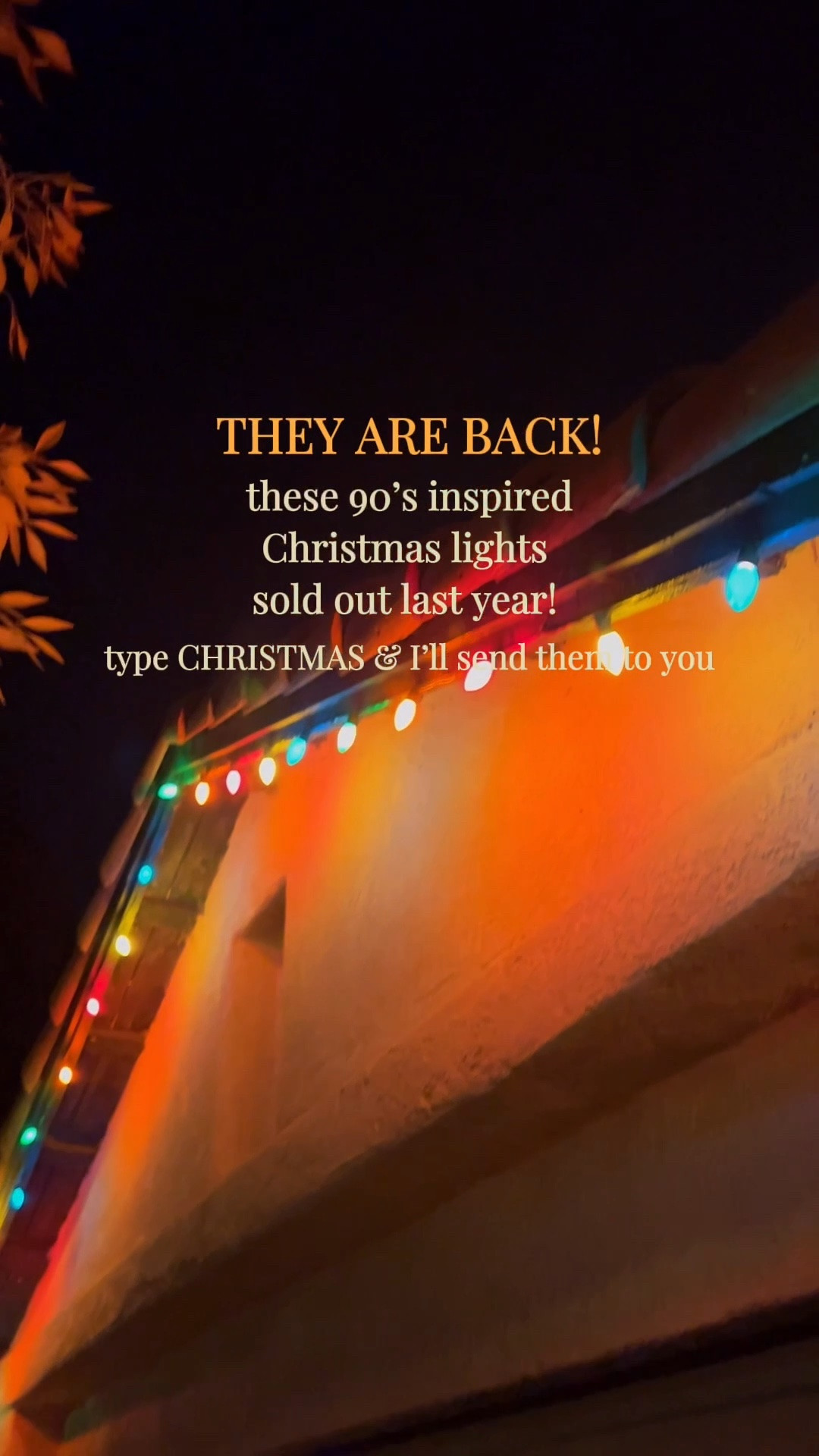 And they are on sale right now! 90’s inspired incandescent Christmas lights are back!