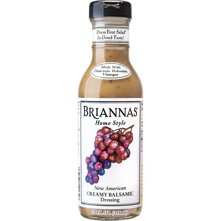 Brianna's New American Creamy Balsamic Vinaigrette Dressing, 12 oz | Walmart (US)