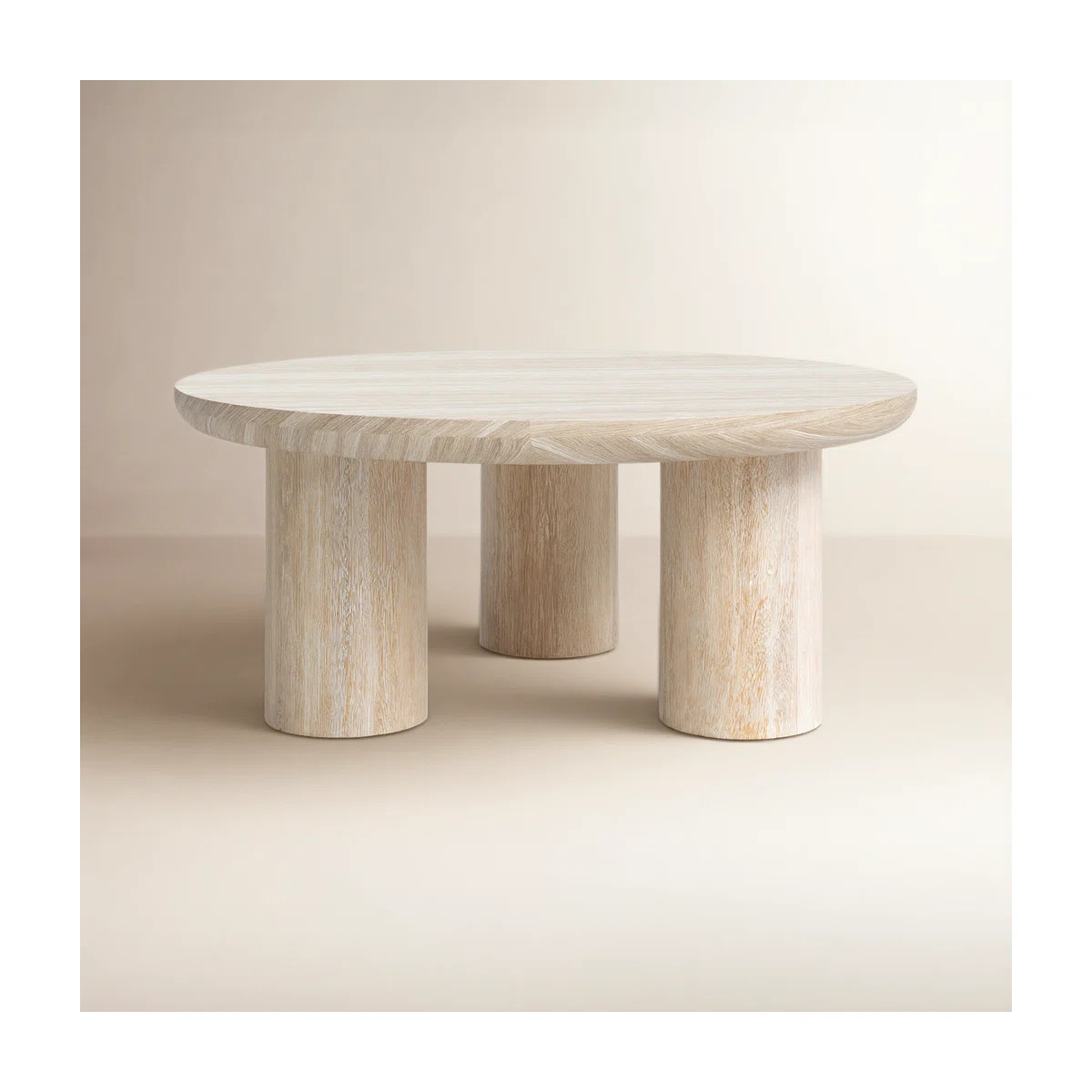 Columnia 40" Solid Wood Round Coffee Table | Wayfair North America