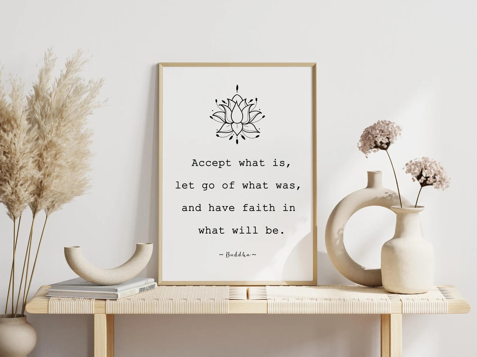Buddha Quote Print: Minimalist Lotus Art (digital Download) - Etsy | Etsy (US)