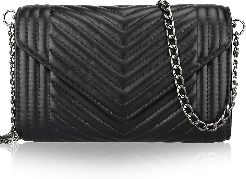 Small Women Leather Crossbody Bag for Women Clutch Purse Iphone Ladies Wallet Black Designer Shou... | Amazon (US)