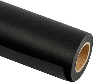 RUSPEPA Black Kraft Paper Roll - 18 inches x 100 feet - Recyclable Paper Perfect for for Crafts, ... | Amazon (US)