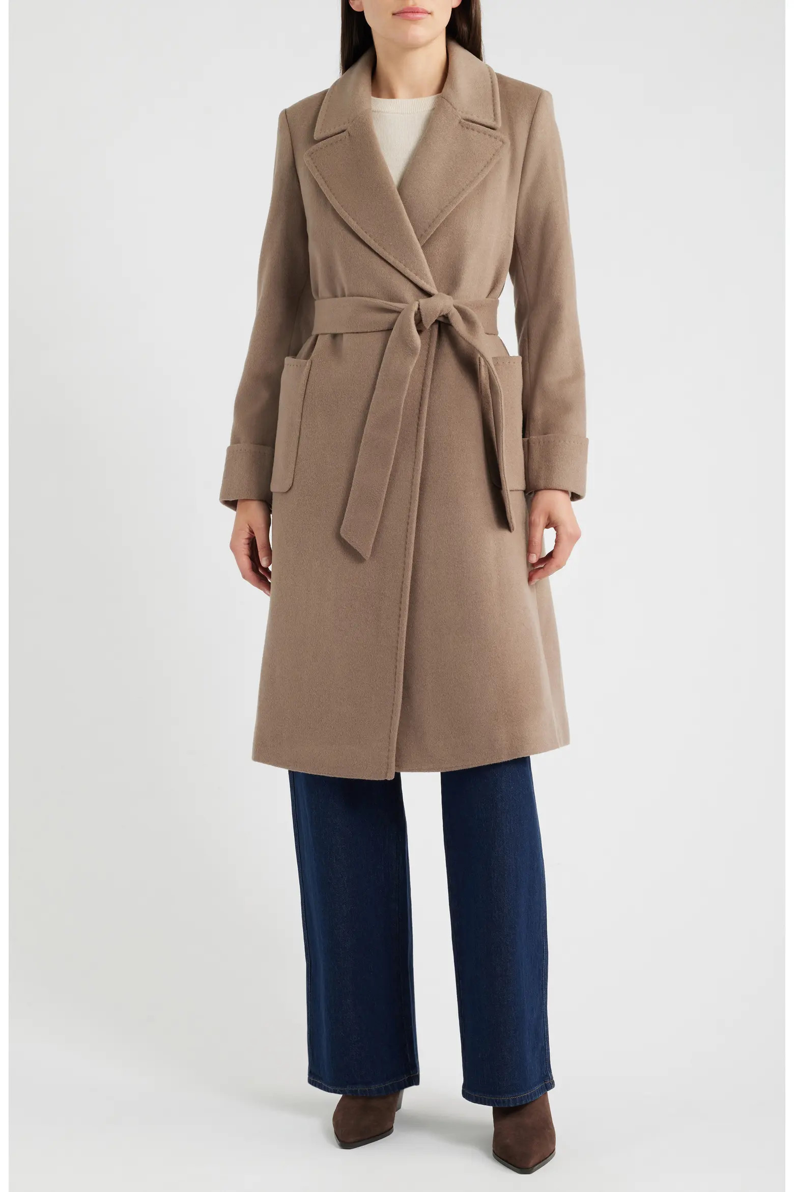 Wool Blend Wrap Coat | Nordstrom
