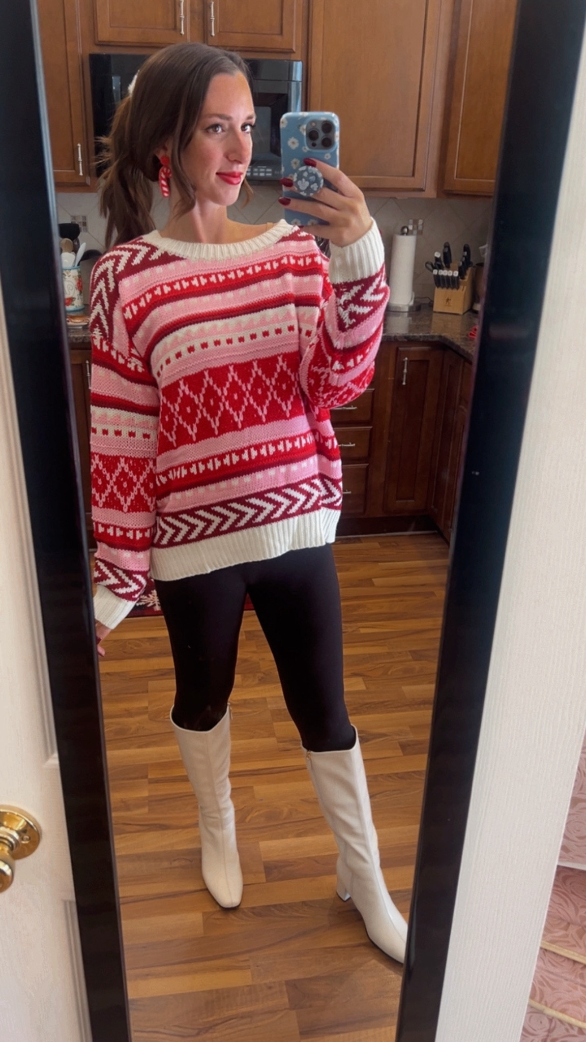 This sweater is like a real life candy cane game 🍬I love the color for Christmas time! You can also get use out of this for Valentines day ladies 🩷

#LTKBump #LTKCyberWeek #LTKHoliday