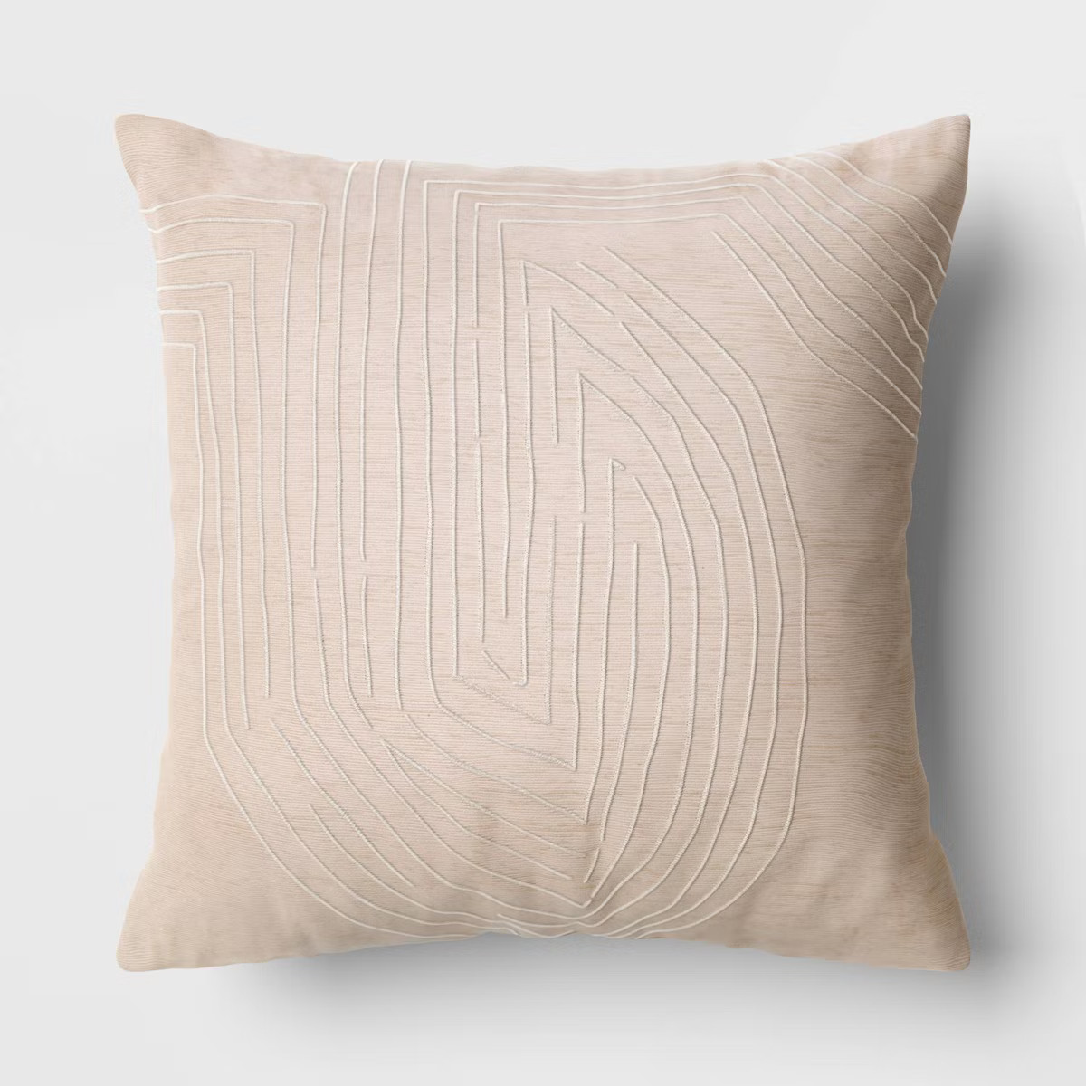 Oversized Geometric Patterned Metallic Embroidered Velvet Square Throw Pillow - Threshold™ | Target