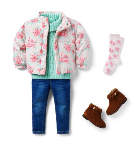 ✨Janie and Jack Comfort and Joy Collection for Girls✨

Layer up in cozy florals. Our warm puffer jacket is a joy to wear, with an easy snap front, mock neck and elastic cuffs.

Fall outfit 
Winter Outfit
Holiday outfit 
Christmas outfits 
Girl outfit 
Boy outfit
Baby outfit 
Newborn outfit 
Winter vacation
Ski trip 
Bots weekend getaway 
Kids birthday gift guide
Children Christmas gift guide 
Christmas gift ideas
Christmas present
Nursery
Nursery decor 
Baby shower gift
Baby registry
Sale alert
New item alert
Baby hat
Baby shoes
Baby dress
Baby Santa hat
Newborn gift
Christmas party outfits 
Baby keepsakes 
First Christmas outfits
My first Christmas 
Baby headband 
Girl Christmas outfits 
Girl dresses
Winter coat
Winter dress
Holiday dress
Christmas dress
Girls purse
Bow purse
Plaid Bow Headband
Plaid Puff Sleeve Dress
Bow flat
Merry and bright 
Merry Christmas 
White Christmas 
Christmas family photo session outfits 
Photo session outfit inspo
Santa’s list
Gift guide for her
Gifts for her
Gifts for babies 
Gifts for girls
Gifts for boys
Wedding guest dress
Cuddle and kind doll
Christy family pajamas
Christmas children book
Winter children book
Sugarfina
Christmas tag
Christmas gifts for toddlers
Christmas gifts for girls
Toys for toddlers
Toys for girls
Disney
Disney princess doll


#LTKGifts #LTKCyberweek #LTKfashion Sale
#liketkit #LTKHoliday #LTKfindsunder50 #LTKfindsunder100 #LTKGiftGuide #LTKstyletip #LTKfamily #LTKbaby #LTKbump #LTKshoecrush #LTKparties #LTKsalealert

#LTKSeasonal #LTKkids #LTKHoliday