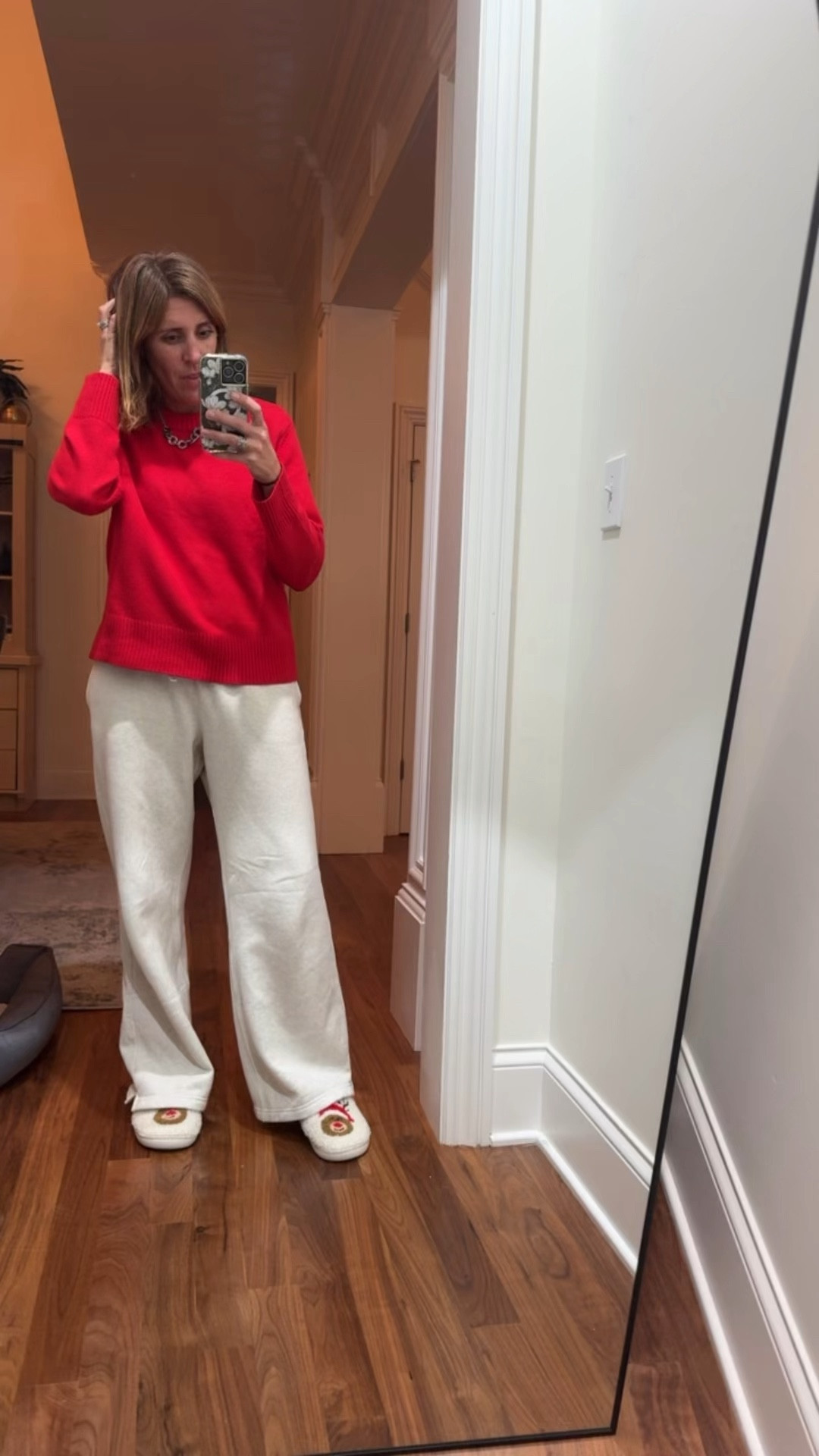 Sweatpants are $25 and would make the best gift for everyone! Fleece lined, pockets, I’m 5’8” and they’re plenty long, they’re amazingly comfortable. I’m wearing a size medium  

#LTKGiftGuide #LTKHome #LTKFindsUnder50
