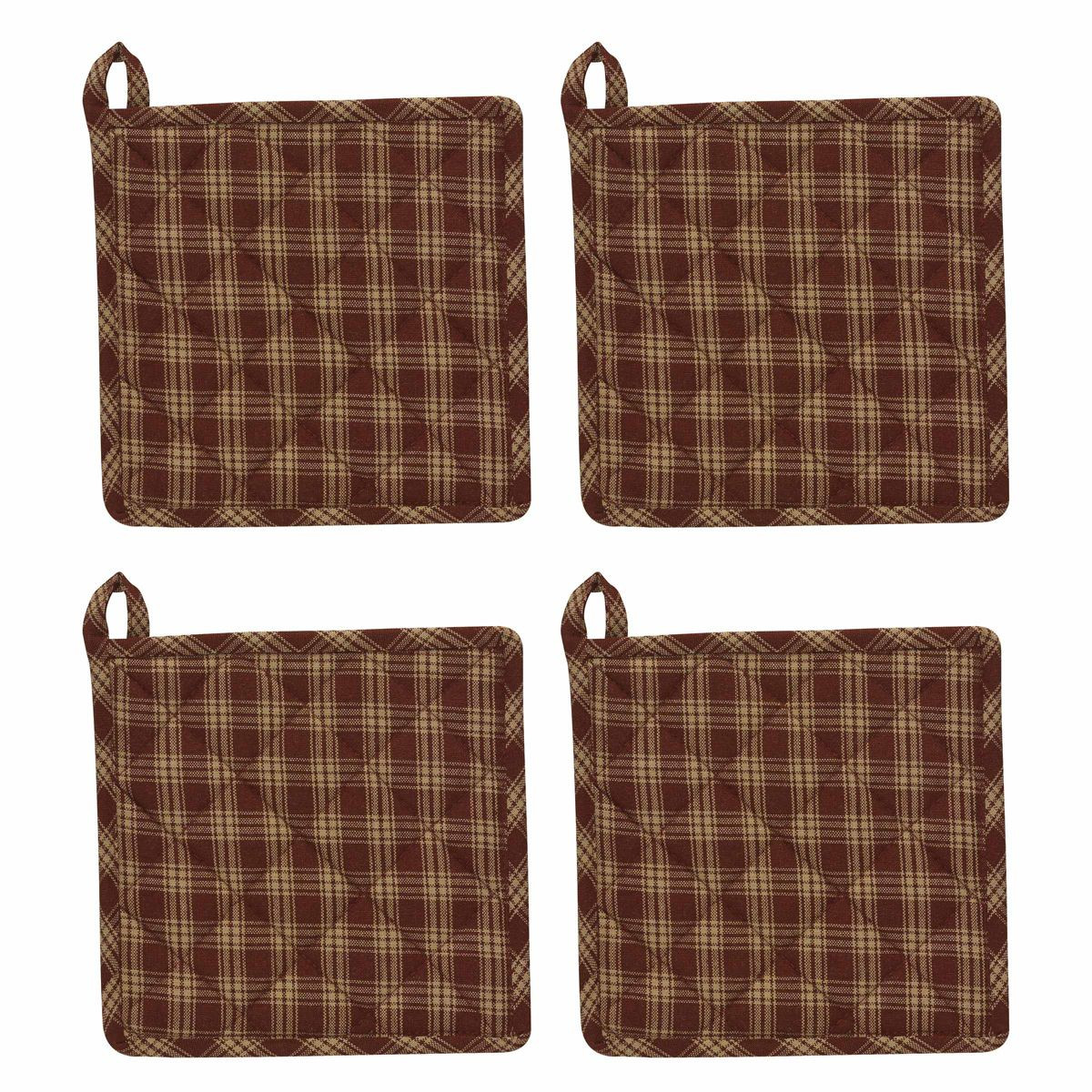 Park Designs Red Sturbridge Potholder Set of 4 | Target