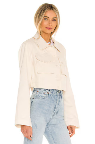 Lovers and Friends Angeles Cropped Jacket in Ivory from Revolve.com | Revolve Clothing (Global)