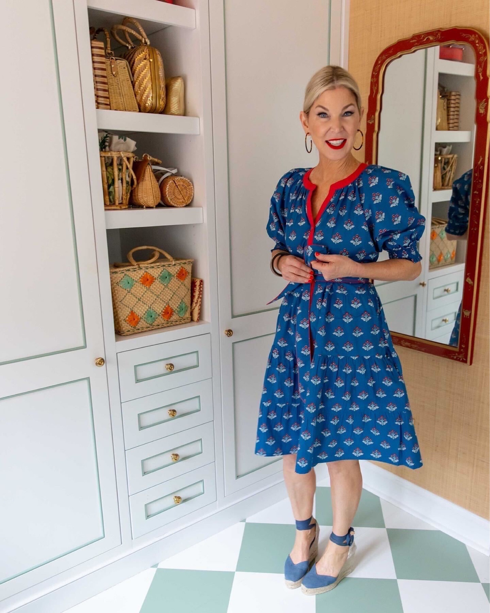 Another pretty dress from Printfresh! Only one size left in my shoe in blue so I linked the shoe in similar colors below.

#LTKFind #LTKSeasonal #LTKstyletip