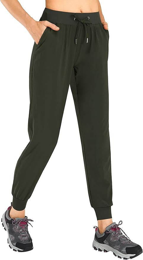 PHISOCKAT Women's Lightweight Joggers Pants Quick Dry Athletic Workout Running Joggers for Women ... | Amazon (US)