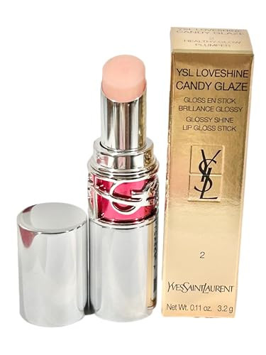 Yves Saint Laurent YSL LOVESHINE CANDY GLAZE Glossy Shine Lip Gloss Stick Lipstick # 2 Healthy Glow Plumper Women 0.11 oz / 3.2 g | Amazon (US)