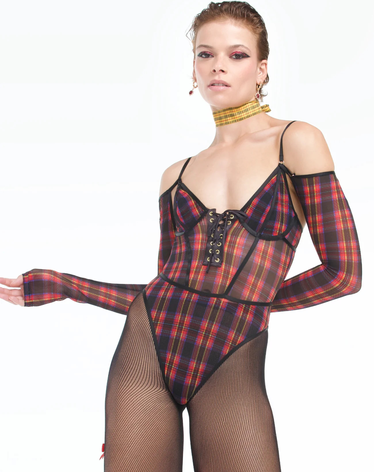 Silky Mesh Long Sleeve Bodysuit | Parade Underwear | $44 | Parade