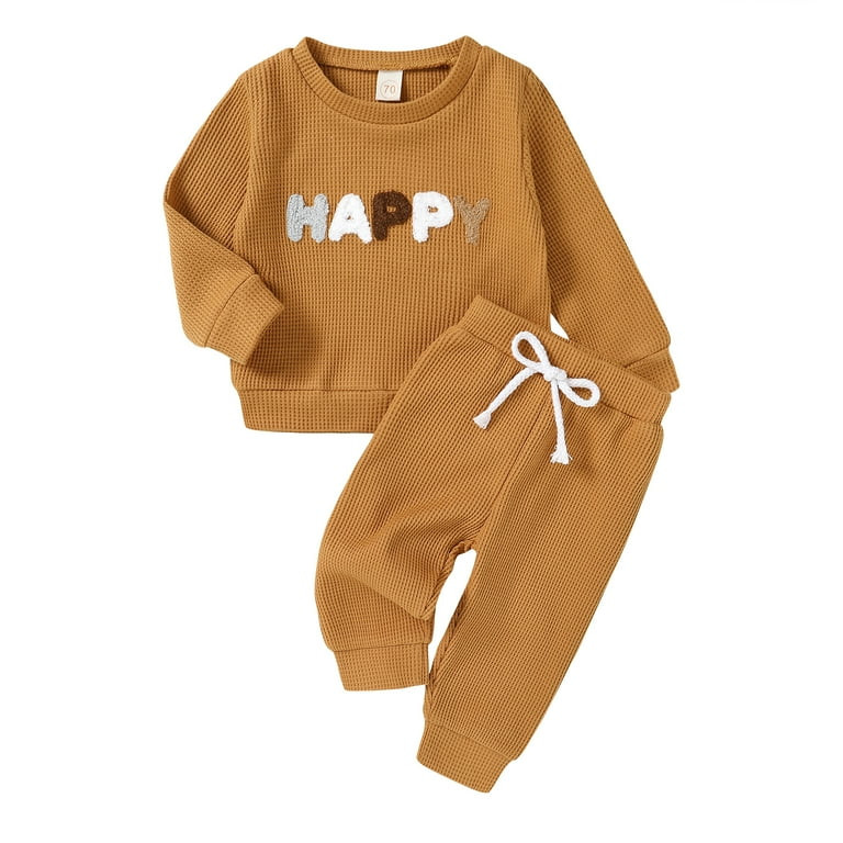 Younger Tree Newborn Baby Boy Girl Fall Winter Clothes Outfits Toddler Long Sleeve Sweatshirt Set... | Walmart (US)