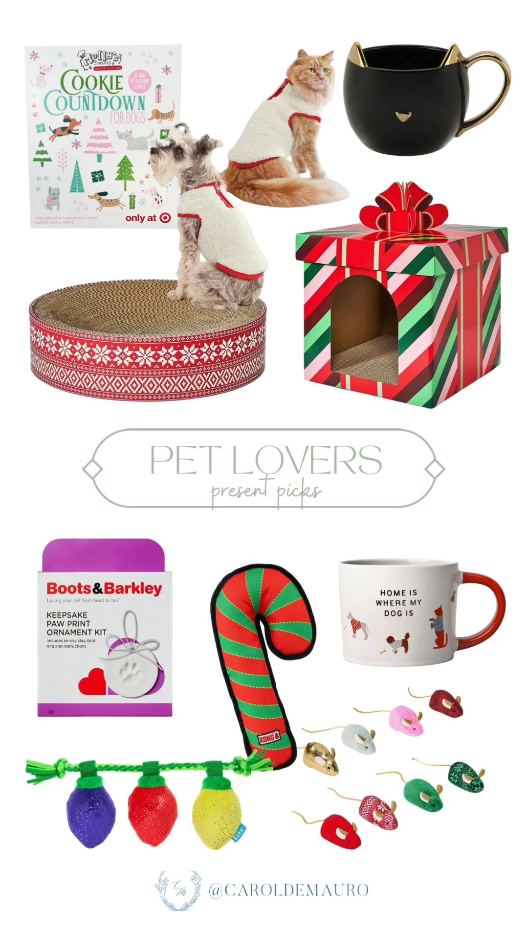 If you're still looking for the perfect gift for your favorite pet parent, this list from Target is packed with cute and fun ideas for them and their furry friends! You can grab something special for both cats and dogs to make their holiday season extra bright.

gift guide, pet lovers, fur parent essentials, dog bed, cookie treats, pet ornament, holiday gifting

#LTKSeasonal #LTKHome #LTKGiftGuide