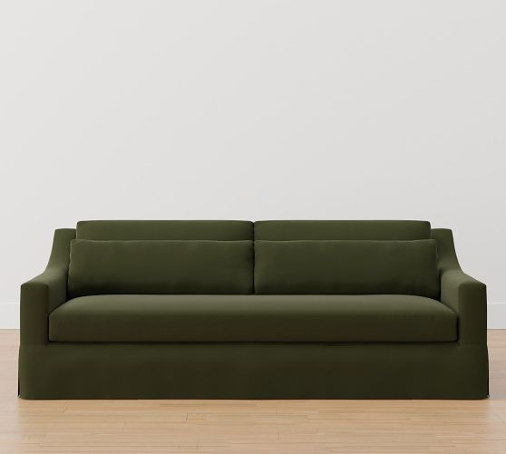 York Slope Deep Seat Slipcovered Sofa (60" - 108") | Pottery Barn (US)